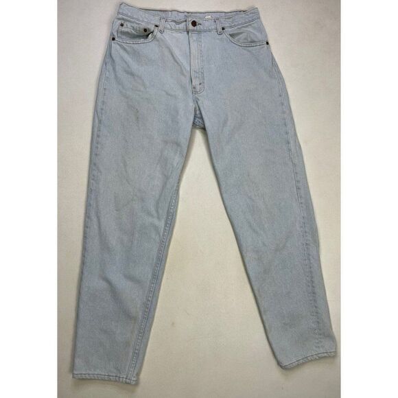 Levi's Other - VINTAGE Levi's 550 Denim Jeans Men 33 X 31 Light Blue Tag Size 36 x 32 USA 90s